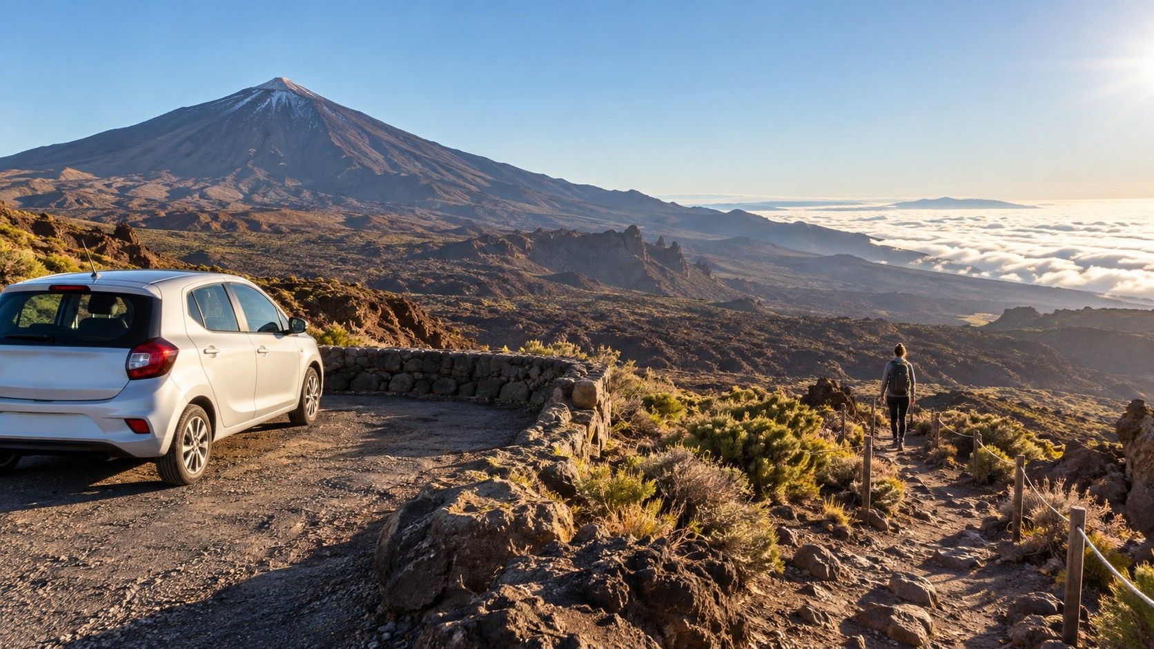 Blick auf die Küste Teneriffas